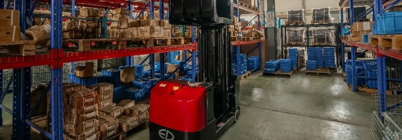 Separador de pedidos elétrico para operações de picking